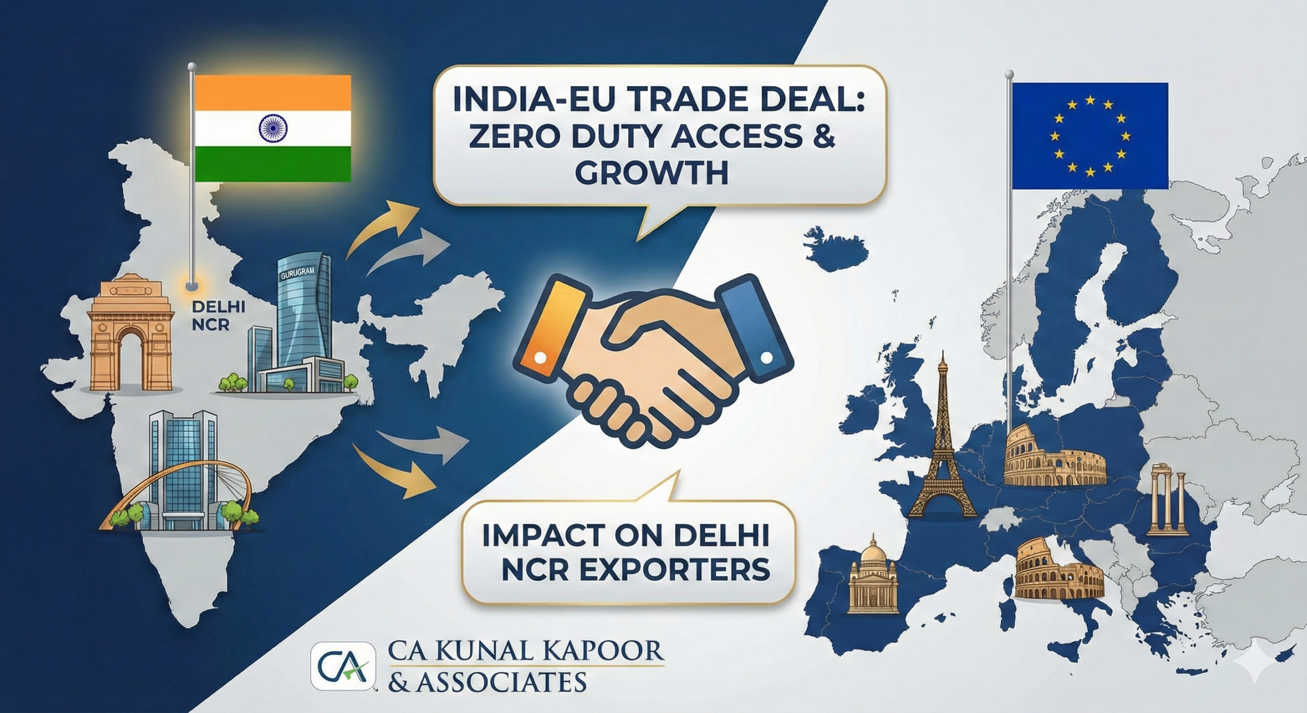 India-EU Trade Deal: Impact on Noida & Gurgaon Exporters