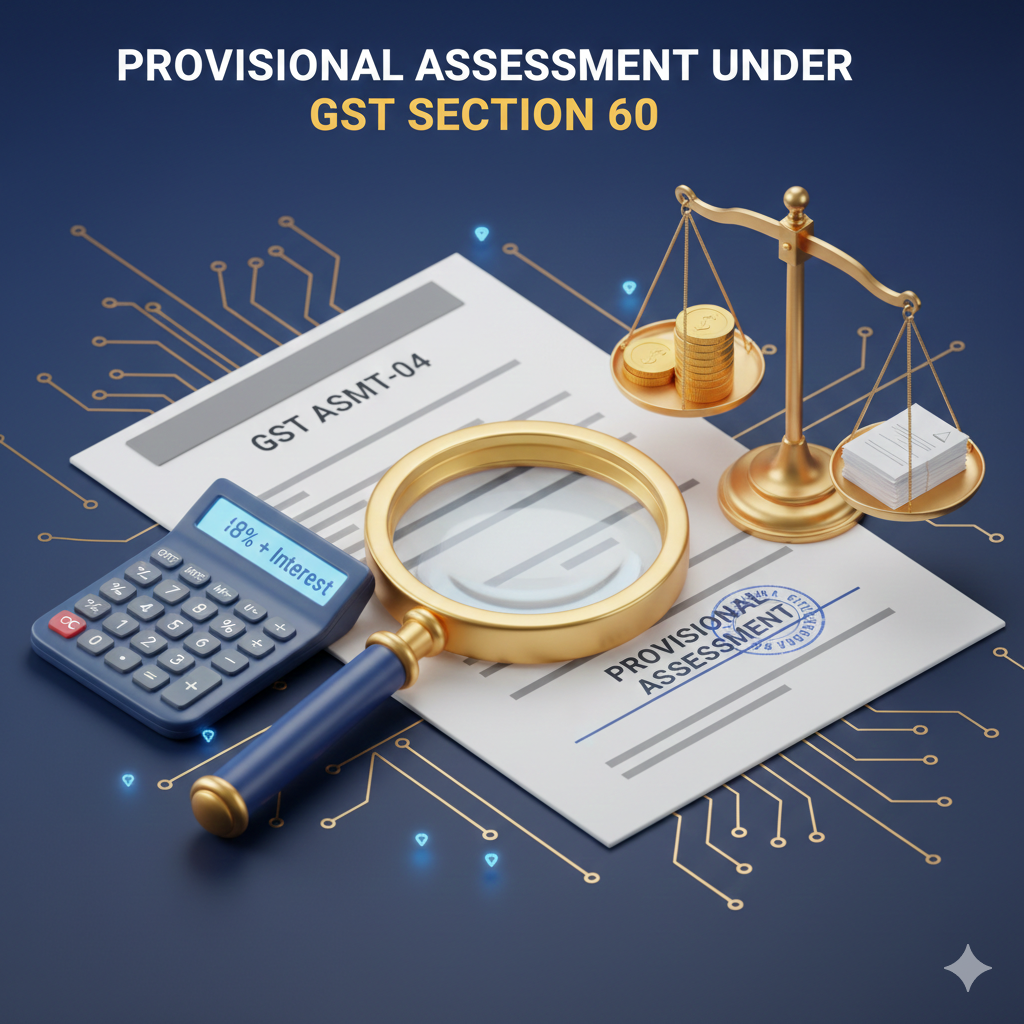 Section 60 CGST Act: A Complete Guide to Provisional Assessment in GST