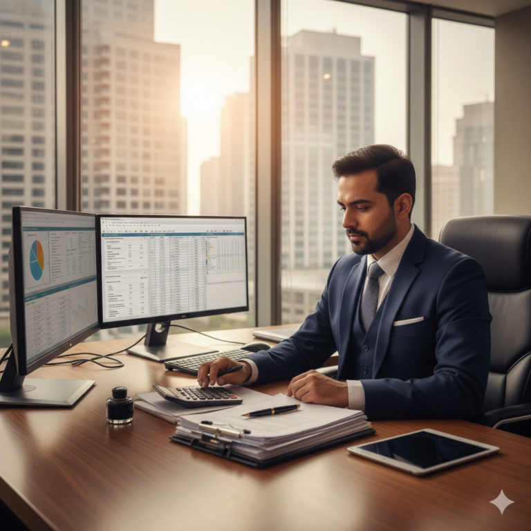 CA Kunal Kapoor performing GST KYC checklist verification for a client