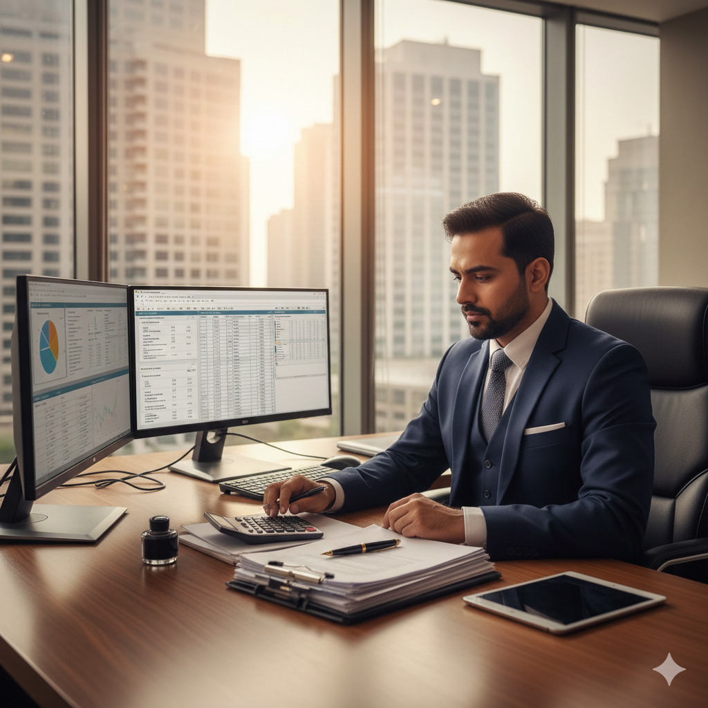 CA Kunal Kapoor performing GST KYC checklist verification for a client