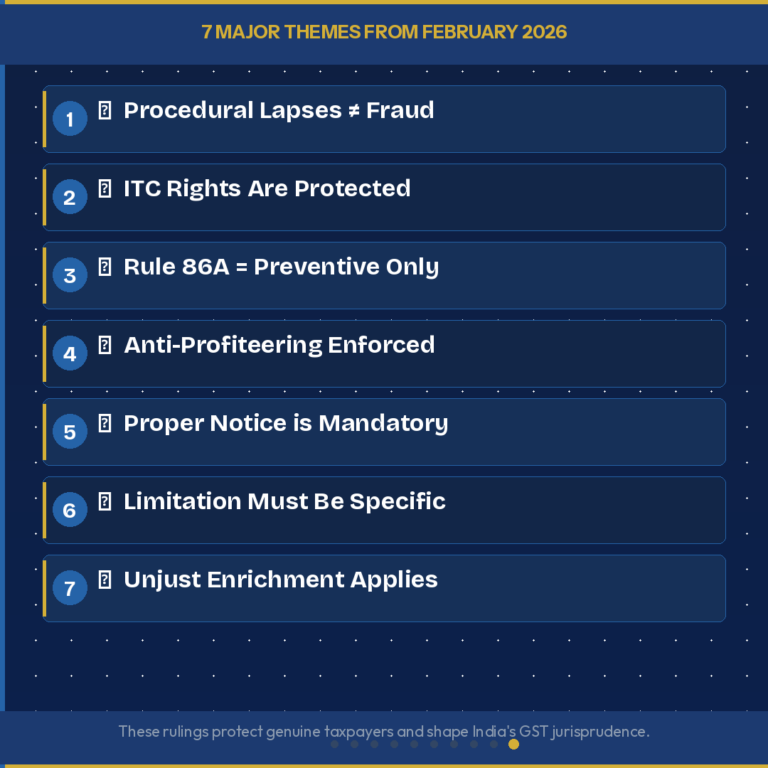 GST judgments February 2026