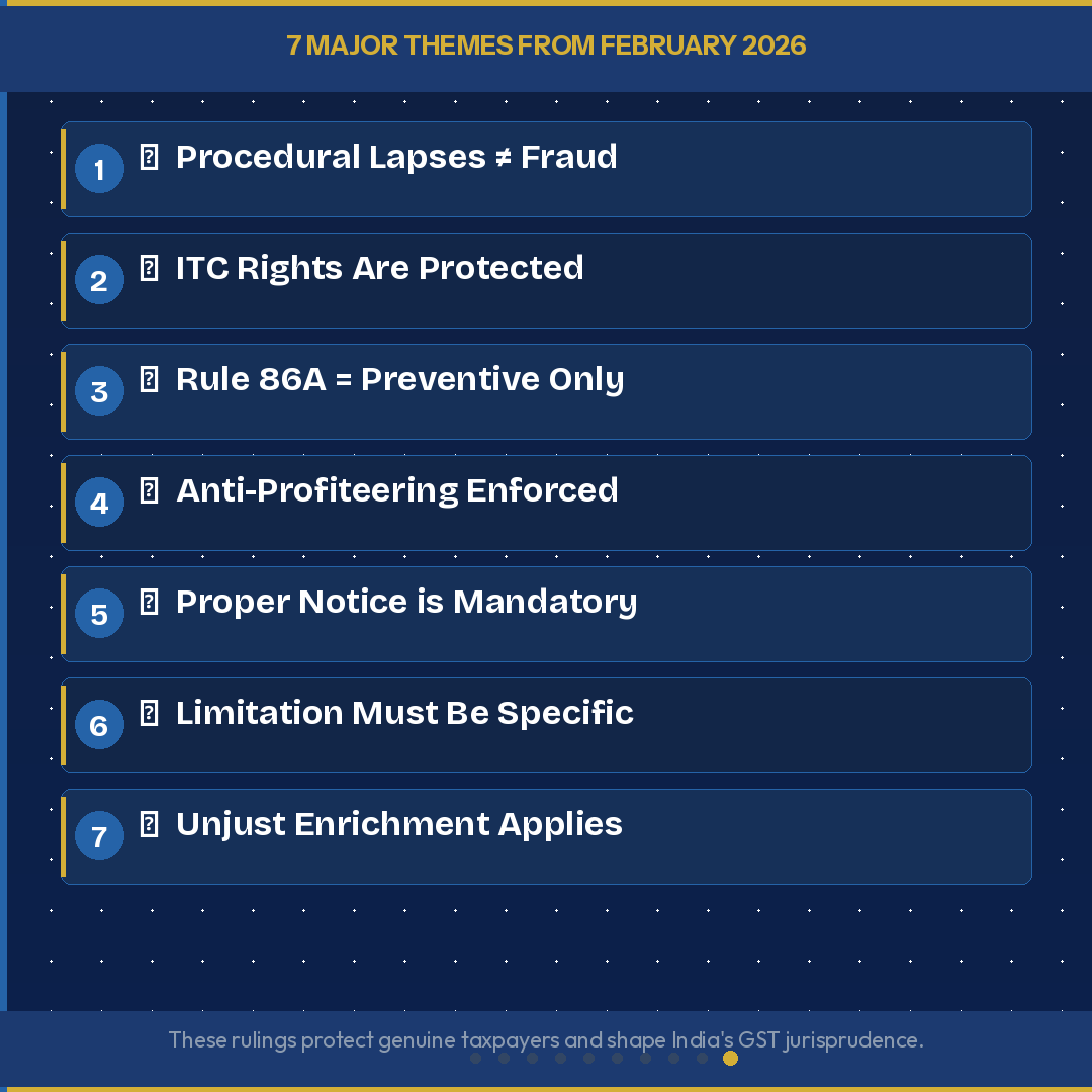 GST judgments February 2026